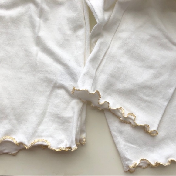 Victoria Secret White Long Sleeve Pajama with Bow - Picture 3 of 4